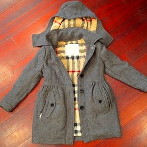 Grey Burberry coat